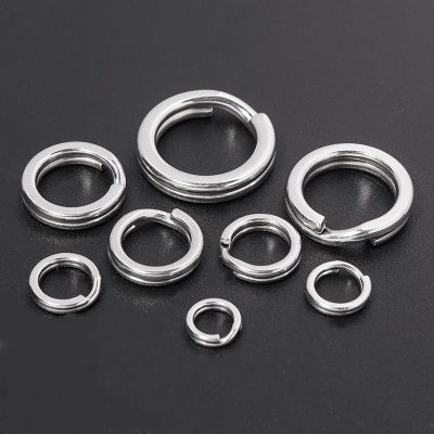 10-20pcs/lot 316 Stainless Steel Keyring Split Ring Key Ring For Key Chain Keychain Diy Jewelry Making Sleutelhanger Key Rings Key Chains