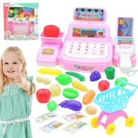 Simulation Cash Register Toy Childrens Lighting Sound Supermarket Simulation Register Fun Early Educational Learning Toy For