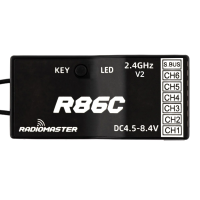 R86C V2 6CH/8CH ที่เข้ากันได้ PWM SBUS ตัวรับ RC สำหรับ Frsky D16 D8 SFHSS Radiomaster TX12เครื่องส่ง T16S อุปกรณ์เสริม