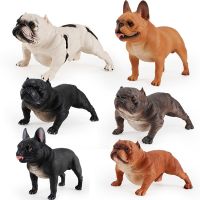 [COD] large solid static animal model bully dog ​​bulldog creative pet decoration multi-color