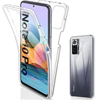 360 Silicon TPU PC Case For Xiaomi Xiaomi 11T Lite NE Redmi 10 10C Note 10s 10T Pro 5G Double Transparent Protection Full Cover Phone Cases