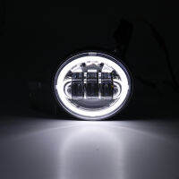 4-12 "4.5" Chrome LED เสริมจุดหมอกผ่านโคมไฟสำหรับ Harley Touring Electra Glide Motor