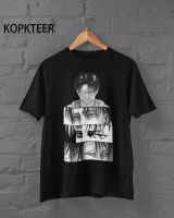 เสื้อยืดคอกลมUnisex Levi Ackerman Attack บน Titan Tshirt การ์ตูนอะนิเมะเสื้อผ้าฝ้ายสีดำแขนสั้นสุนทรียภาพญี่ปุ่น T เสื้อฤดูร้อน S-5XL