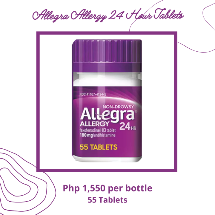 EXP OCTOBER 2024 Allegra Allergy 24 Hour 55 Tablets Lazada PH   C0be926b399eb46aa7bc020016c78768  720x720q80 