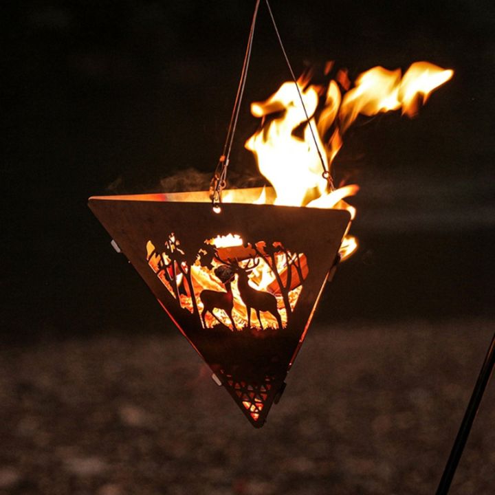 outdoor-triangle-hanging-furnace-camping-wood-stove-charcoal-stove-stand-frame-pit