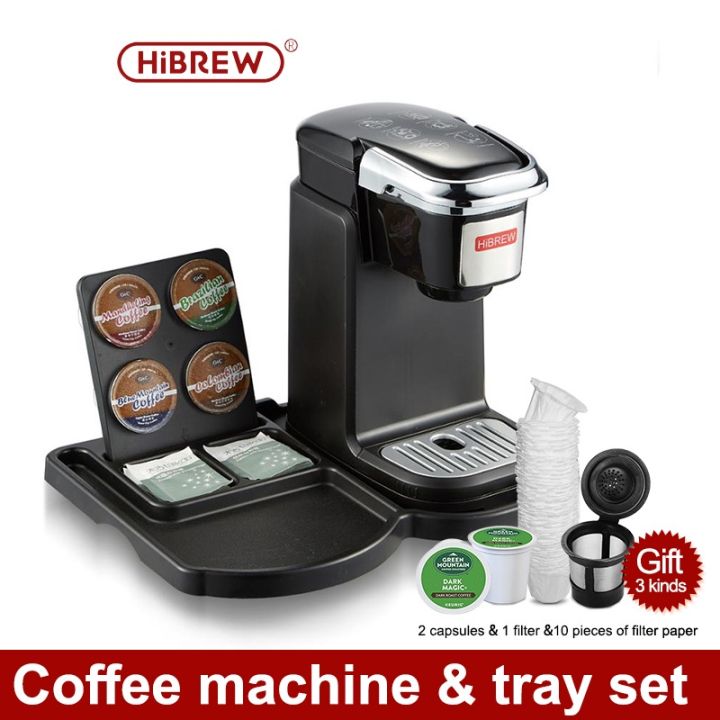 hibrew-household-coffee-maker-mini-single-serve-k-cup-pod-coffee-brewer-for-pods-grounds-amp-loose-leaf-tea-with-reusable-filter-blackwhite