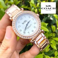 นาฬิกาข้อมือcoach  - นาฬิกาสายเลส - ขนาดหน้าปัด 36 mm สินค้ามีถ่าน ผ้าเช็ค ถุงผ้าแถมให้นะคะ