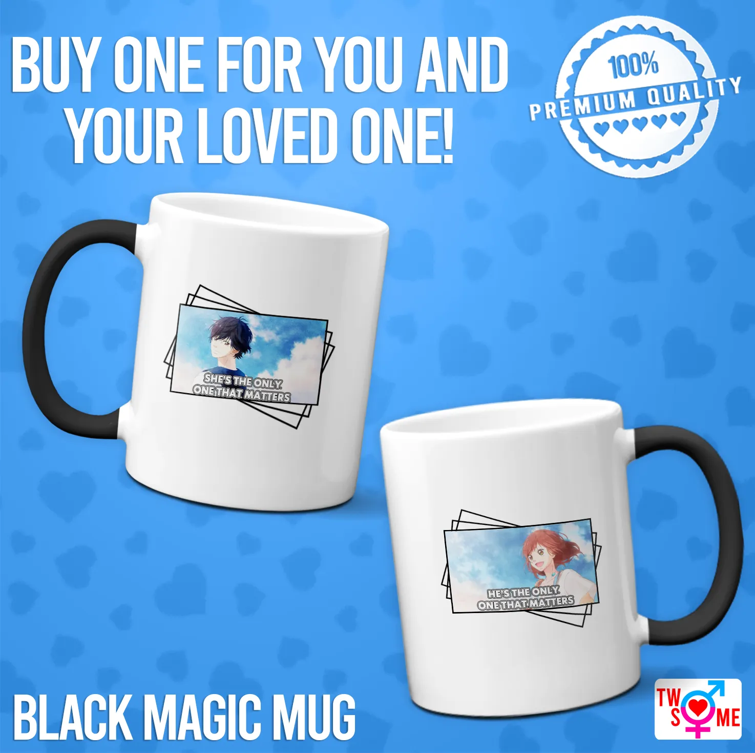 Twosome Couple Heat Sensitive Color Changing Mug/ Coffee Magic Mug or Plain White Mug with Anime Manga - He's/She's The Only One That Matters Design | Lazada PH Twosome Couple Heat Sensitive Color Changing Mug/ Coffee Magic Mug or Plain White Mug with Anime Manga - He's/She's The Only One That Matters Design | Lazada PH