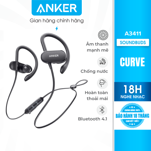 Tai nghe bluetooth SoundCore SoundBuds Curve (By Anker) – A3411