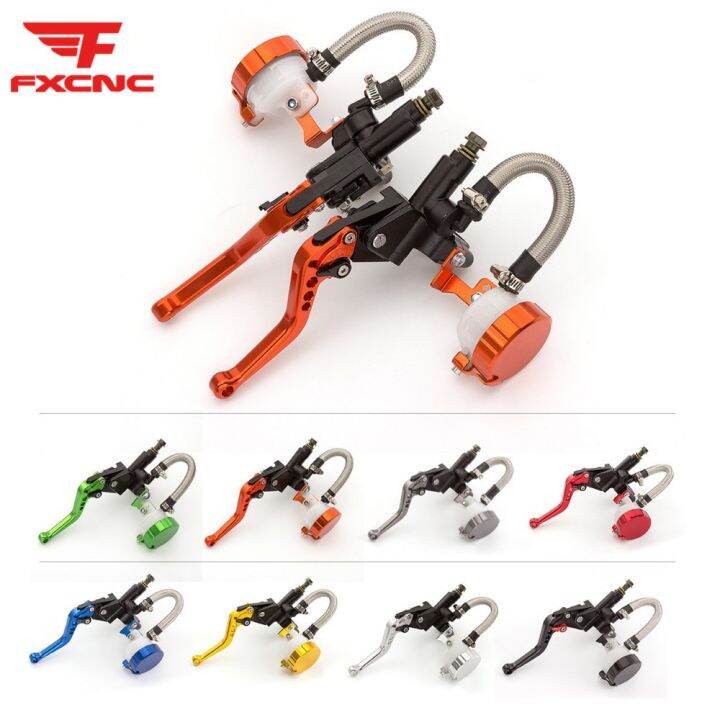 Orange Adjustable Universal Motorcycle Hydraulic Clutch Brake Pump