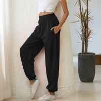 High Waist Sweatpants Women Joggers Pant 2022 Elastic Summer Leggings Bottom Loose Trouser Fitness Leisure Pant Plus Size 2XL