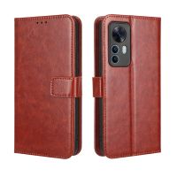 เคสกระเป๋าสตางค์สำหรับ Xiaomi 12T ฝาปิด PU หนังกลับมีขาตั้งเคสแบบพับปิดได้