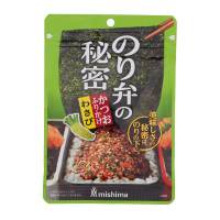 มิชิมะผงโรยหน้าข้าวรสวาซาบิผสมปลาโนบิโตะ 20กรัม ✿ Mishima Noriben No Himitsu Katsuo Furikake Wasabi 20g.