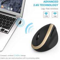 ZZOOI Vogek 2.4G Vertical Wireless Mouse Ergonomic Gaming Mice Plug And Play Computer Mouse For Laptop Notebook Office Accessories