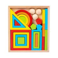 Baby Rainbow Stacker Nesting Puzzle Blocks Stacking Toys Early Development Games For Toddler Age 1 2 3 4 Years Old Preschool Geometric Figures Learning Toys appropriate