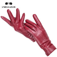 2020 Winter fashion womens leather gloves,Driving a car to keep warm womens winter gloves,soft sheepskin womens gloves-GX154