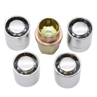 4 Wheel Nuts Locking 1 key Racing M12x1.5 Wheel Locks Lug Nuts Anti Theft For Toyota Honda Acura US Tyre Chrome Locking Nuts 4+1