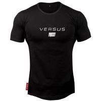 2021 New men gyms T shirt Fitness Bodybuilding Sports T shirt Male short sleeve cotton shirt men clothing Brand Running T-shirt