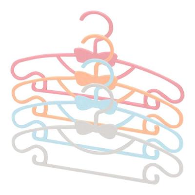 Kids Clothes Hangers Cute Bowknot Clothes Drying Hanger Portable Baby Hangers Laundry Supplies for Everyday Clothes Pants Coats Shirts Dresses efficiently