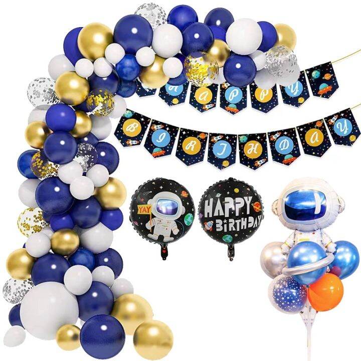 Universe Outer Space Party Decorations For Boy Kids Astronaut Birthday ...