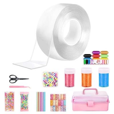 s Tape Bubble Kit Double Sided Tape Bubbles Toy Tape Magic Bubbles Balloon Elastic Bubble DIY Craft Kit with Glitter and Tweezer Fidget Toys for Girls Boys boosted