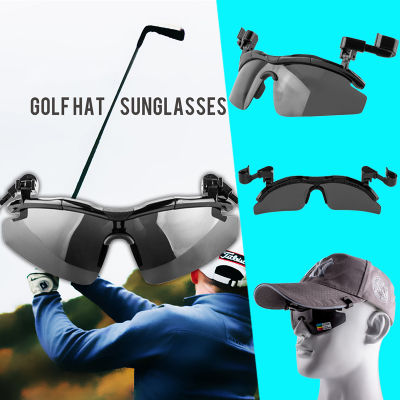 Polarized Golf Fishing Glasses Hat Visors Sport Sunglasses Clips Caps Reversible Biking Camping Hiking Eyewear