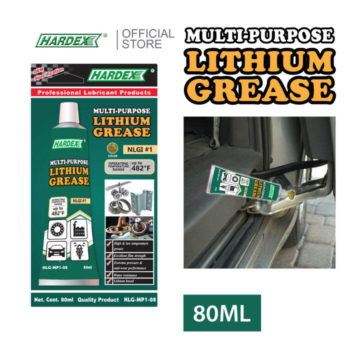 HARDEX MultiPurpose Lithium Grease NLGI 1 (80ml) HLGMP108 Lazada