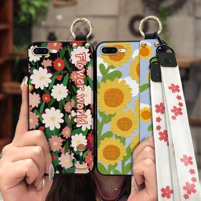 Original cartoon Phone Case For iPhone 7Plus/8Plus painting flowers armor case Waterproof protective Back Cover Durable