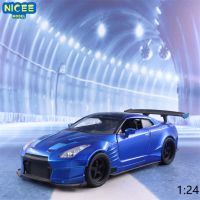 1:24 2009 Nissan GTR R35 Sports Car Diecast Model Cars Automobiles Alloy Vehicle Toys For Children Gift Collection J45