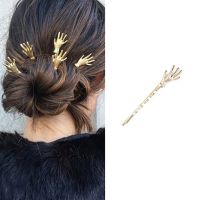 【cw】 New Arrival Metal Hand Hair for Fashion Jewelry Punk Hiphop Stick Pins Hairwear