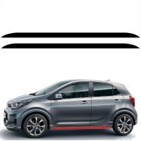 [Toy City] Auto Side Skirt Sill Stripe Body Decals สติกเกอร์แต่งรถสติกเกอร์ตกแต่งอุปกรณ์เสริมไวนิลสำหรับ KIA Picanto