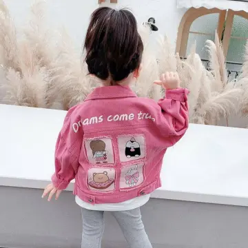 Girls denim jacket hot sale with fur