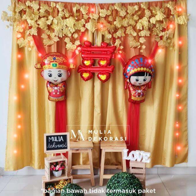 Saleee Paket Dekorasi Diy Backdrop Acara Photobooth Keluarga Sangjit