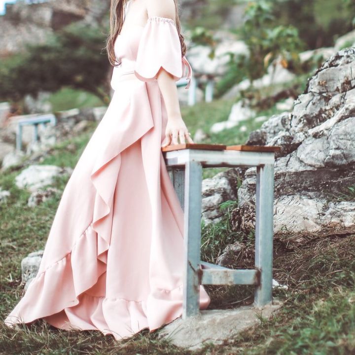 Pastel Gown | Lazada PH: Buy sell online Dresses with cheap price | Lazada  PH