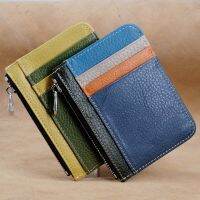 Retro Leather Credit Business Mini Card Wallet 2022 Convenient Man Women Smart Wallet Business Card Holder Cash Wallet Card Case