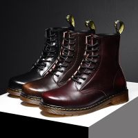 DR.MARTENS รองเท้าบูทมาร์ติน หนังวัวแท้ ข้อสูง สไตล์คลาสสิก เหมาะกับใส่กลางแจ้ง แฟชั่นอังกฤษ สําหรับผู้ชาย และผู้หญิง ไซซ์ 35-47TH