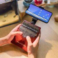 Jooleer เปียโนนิ้วหัวแม่มือแอป Kalimba อัจฉริยะ17คีย์แบบพกพานิ้วง่ายต่อการเรียนรู้เครื่องดนตรีของขวัญคริสต์มาสสำหรับเด็กมือใหม่