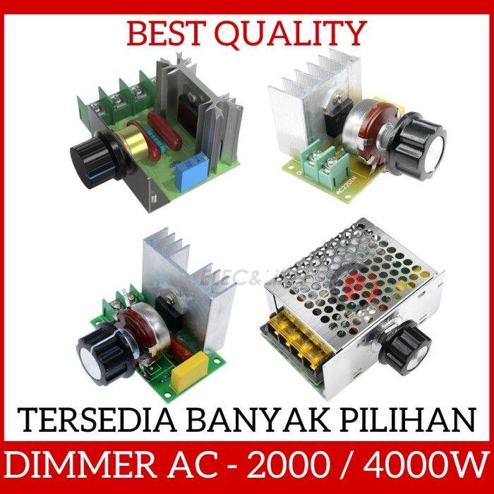 Dimmer AC 220V Pengatur Kecepatan Speed Motor Bor Gerinda 2000W 4000W Lazada Indonesia