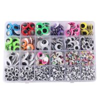 Self-Adhesive Googly Eyes 4mm-25mm DIY Toy Making Small Eye Stickers Black White Movable Eyes