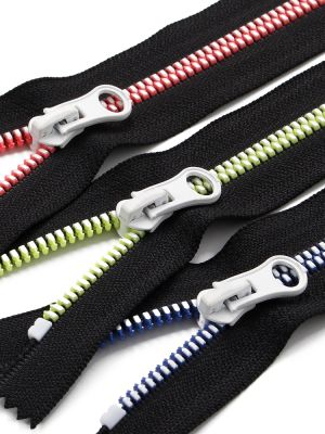 ✽☌ 2PCS 20cm 5 Resin Zippers Decorative Close End Plastic Industrial Zipper For Sewing Jacket Bags DIY Home Textile Accessories