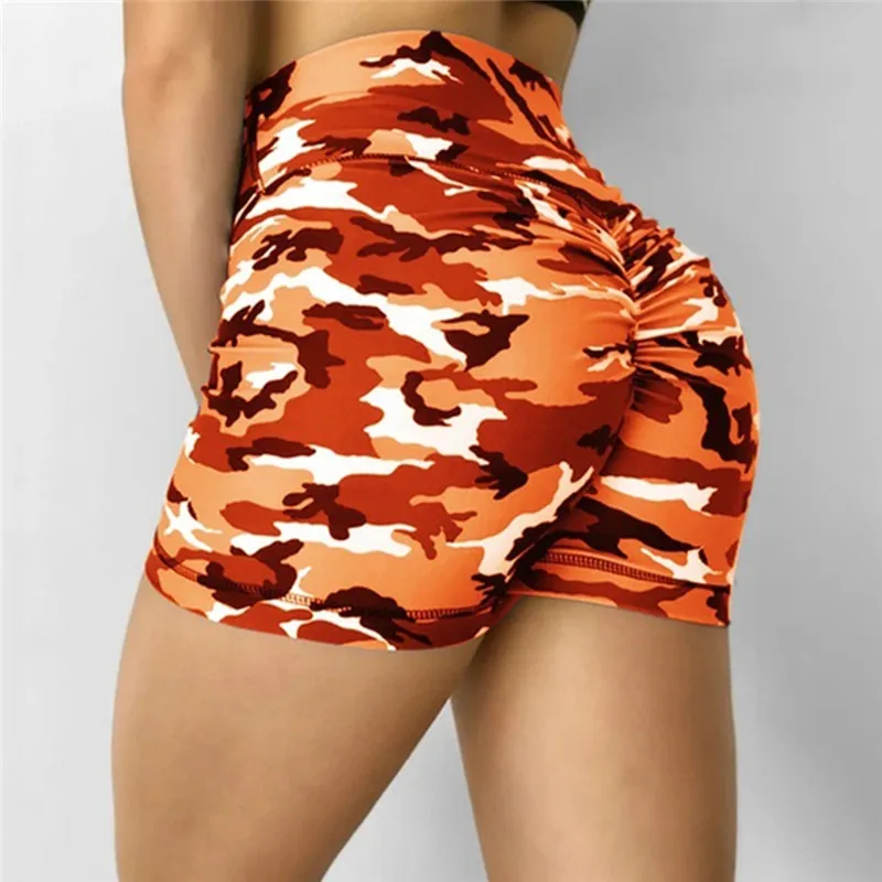 Ready Stock-Women Shorts Ladies Summer Casual Camouflage Push Up Fitness  Skinny Shorts Running Gym Stretch Sports Short Pants 2023 New