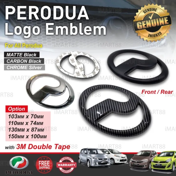 PERODUA LOGO EMBLEM BADGE MYVI AXIA ARUZ ATIVA BEZZA ALZA FRONT GRILLE ...