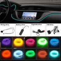 【CC】 Car Interior Lamps Strips Atmosphere Lamp Cold Dashboard Console Ambient Lights 1/2/3/4/5M