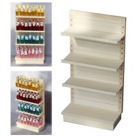 【CW】Wooden 1:12 Scale Dollhouse Miniature Supermarket Shelves For Food Drink Display Furniture Toys Simulation Furniture Model