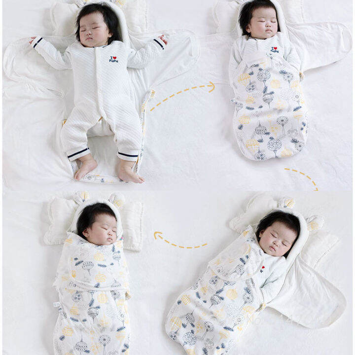 ผ้าห่มเด็กอินทรีย์-swaddle-ฤดูใบไม้ผลิฤดูร้อนถุงนอนทารกแรกเกิด-baby-anti-shock-sleep-sack-wrap-baby-accessories