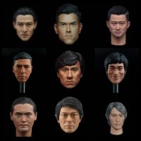 ของเล่นฟิกเกอร์ Kung Fu Star Male Head Sculpt 12 นิ้วสเกล 1/6 แบบจีน