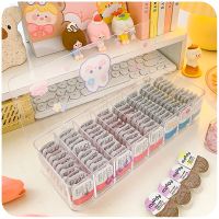 {Hot} Beauty Contact Lens Storage Box Daily Disposable Contact Lens Cabinet Multi-Grid Large-Capacity Eye Rack กล่องเก็บของใส