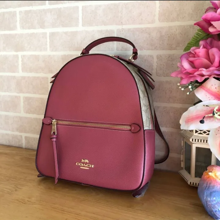 Guaranteed Authentic Coach F76622 Jordyn Backpack With Signature Canvas And Crossgrain Leather