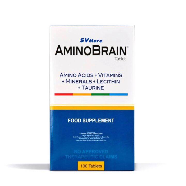 AMINOBRAIN Tablet Food Supplement Amino Acids, Vitamins, Minerals [10 Tablets] Expiration Date