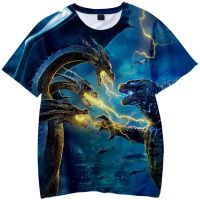 Kids Kids 3D Printed Godzilla King of Monsters Short Sleeve Casual T-Shirt